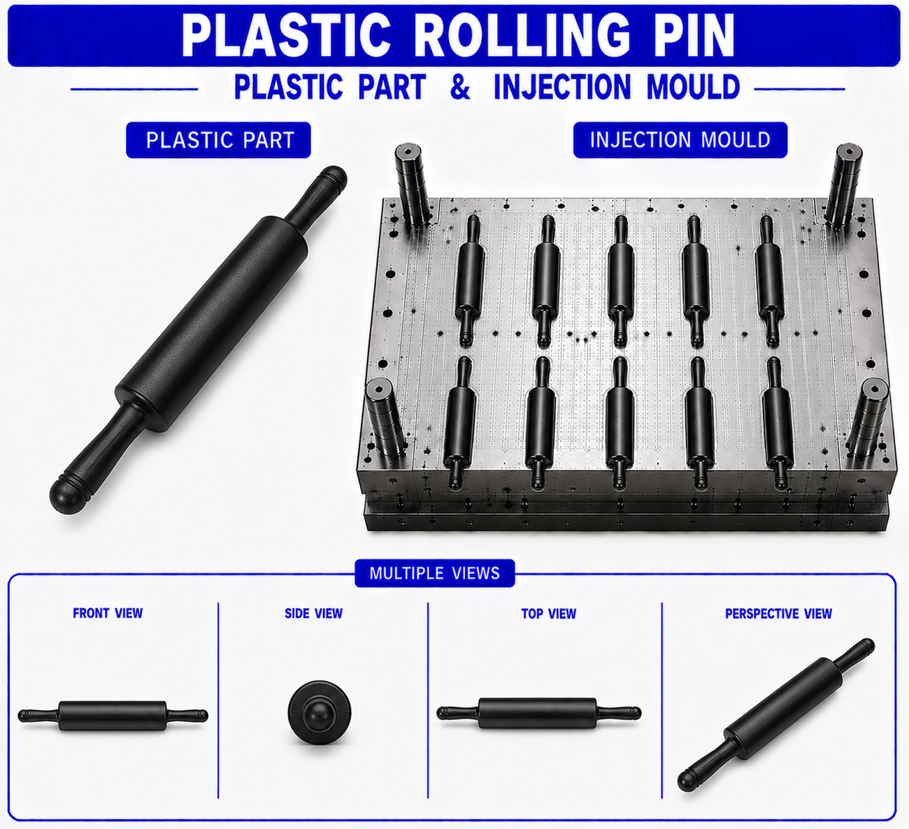 Plastic Rolling Pin Mould and Moulding Service